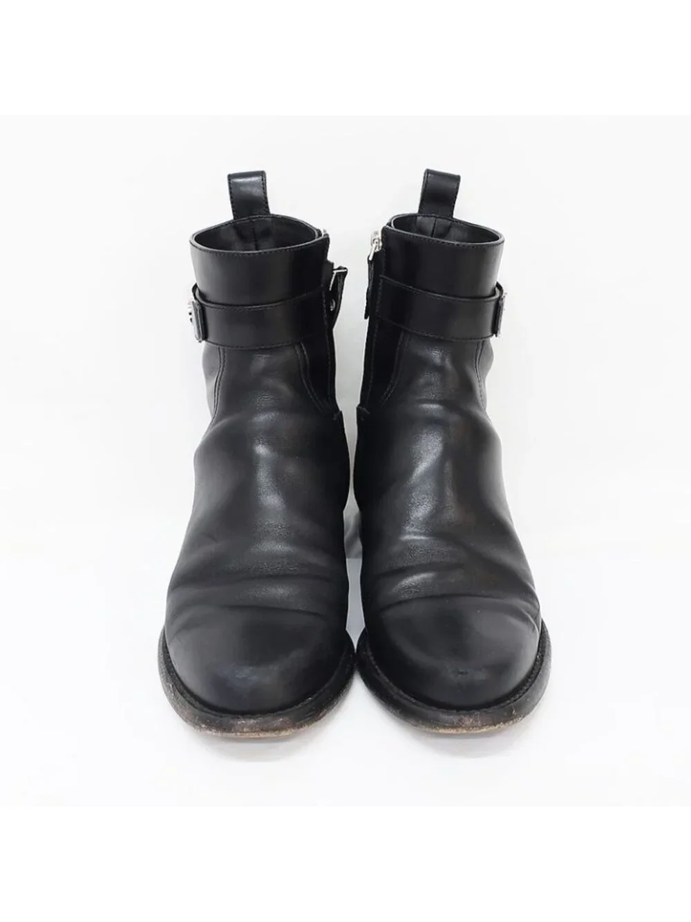 Louis Vuitton Boots Waist Side Line Black Short Leather - Picture 3 of 10